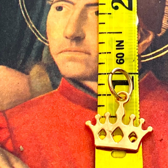 5/$10❤️❤️❤️NEW Rose Gold Toned Alloy CROWN Charm Pendant - Picture 2 of 2